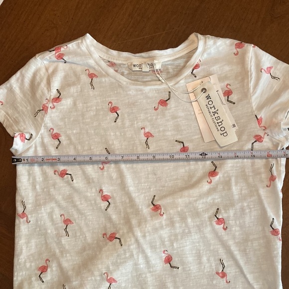 🌸NWT WORKSHOP REPUBLIC Clothing Flamingo Top - size womens Small - Picture 7 of 12